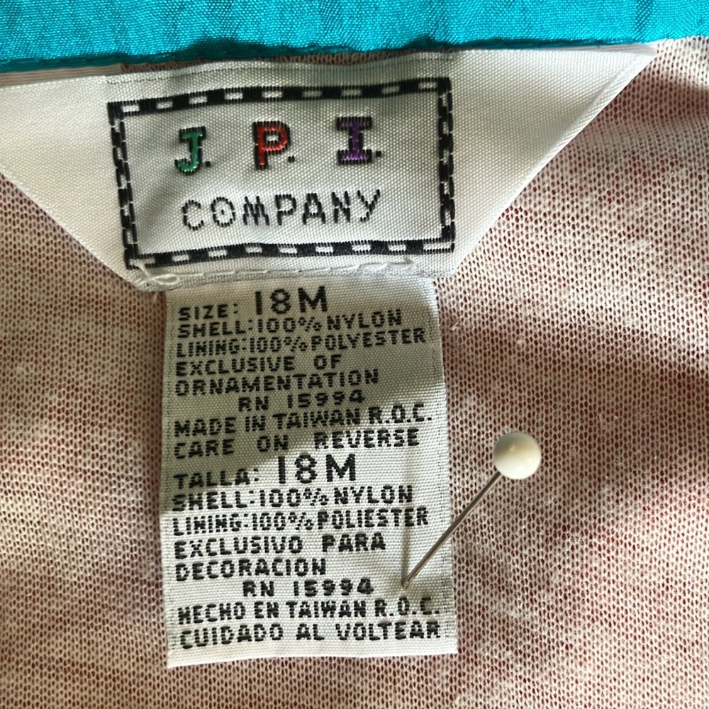 Vintage 80s color block windbreaker jacket size 18 m unisex colorful - Picture 3 of 8